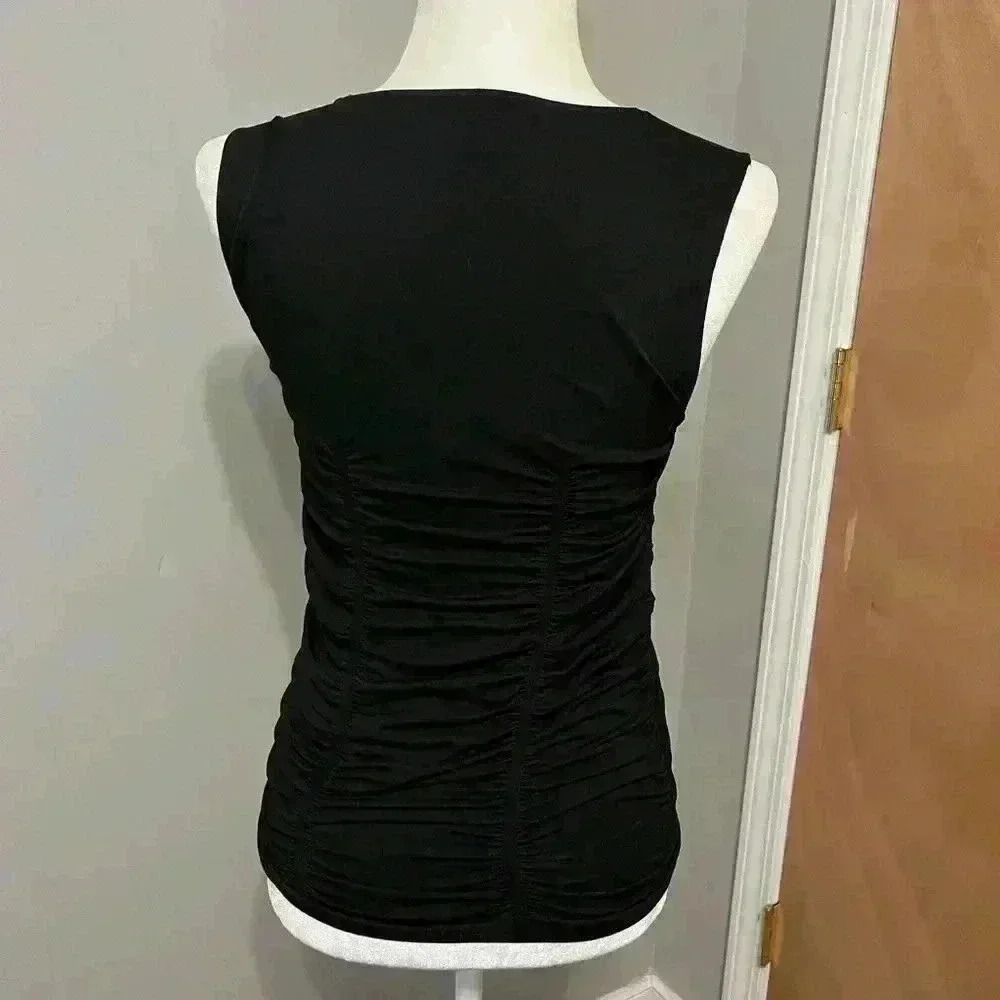 Soft Surroundings Black Tank Top Size Medium/Large - Picture 3 of 5